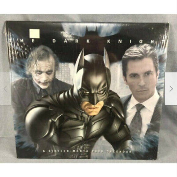 Batman Dark Knight 2009 Calendar Joker Heath Ledger Christan Bale - Picture 1 of 5